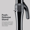 The Paul Mitchell Clipped 3-in-1 Ceramic Interchangeable Curling Iron has an easy push-release stand.