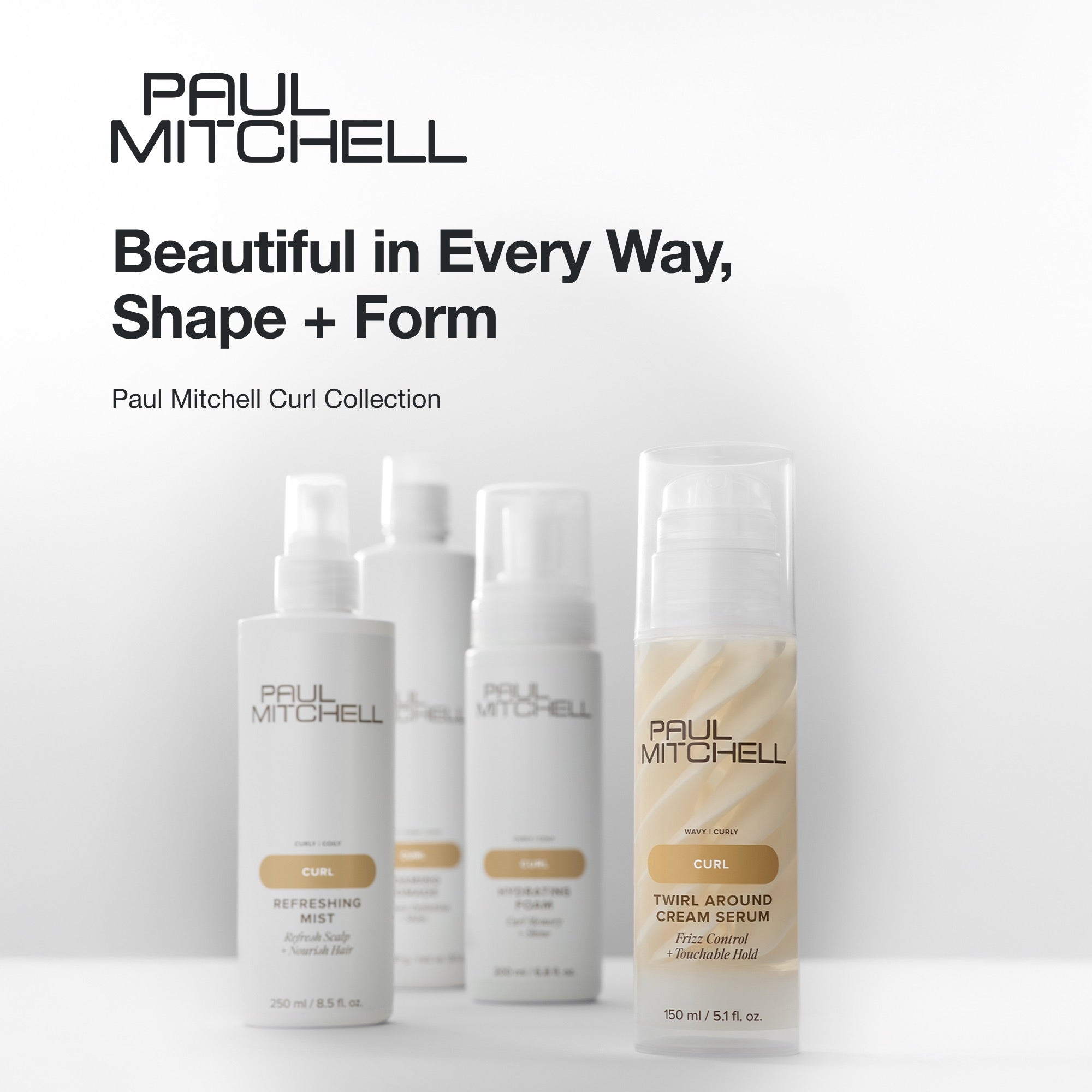 Curls and waves are beautiful in every way, shape and form with the Paul Mitchell Curl Collection.