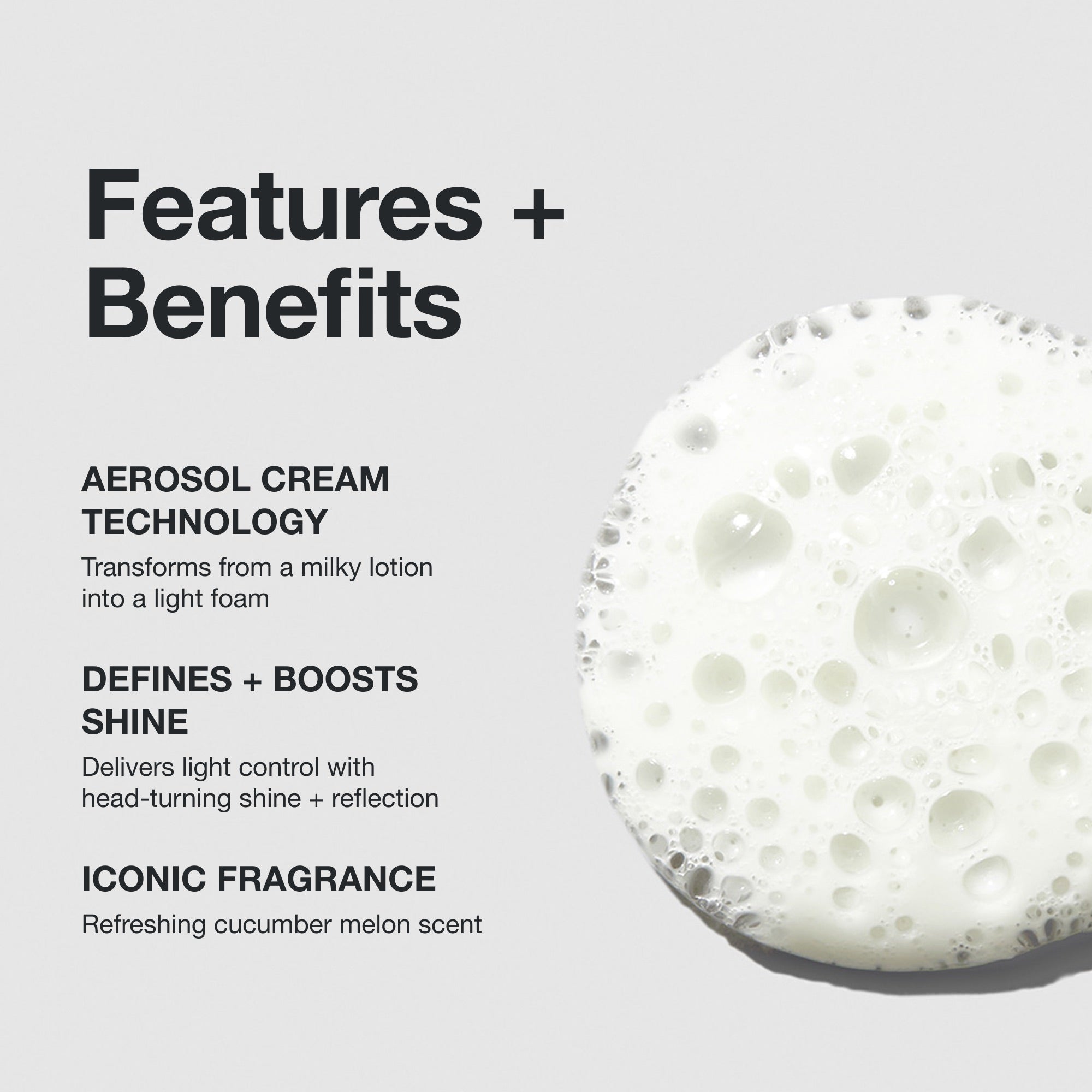 Paul Mitchell Foaming Pomade: uses aerosol cream technology to deliver light control and shine with a refreshing scent.