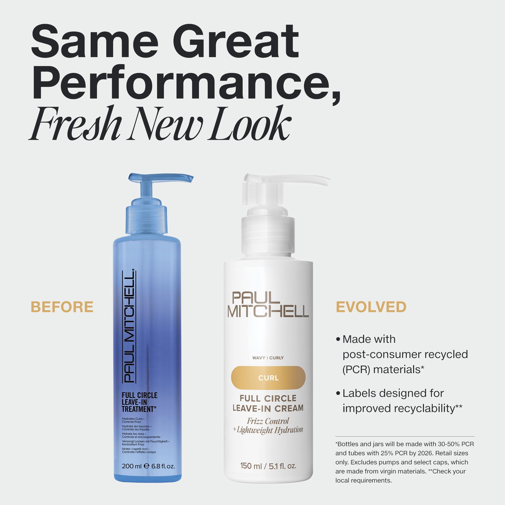 Paul Mitchell Full Circle Leave-In Cream in new PCR packaging.