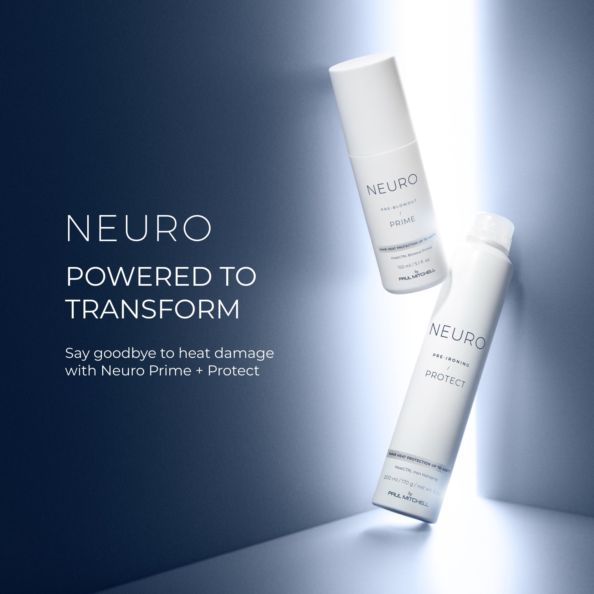 Powered to transform. Say goodbye to heat damage with Neuro Prime and Protect.