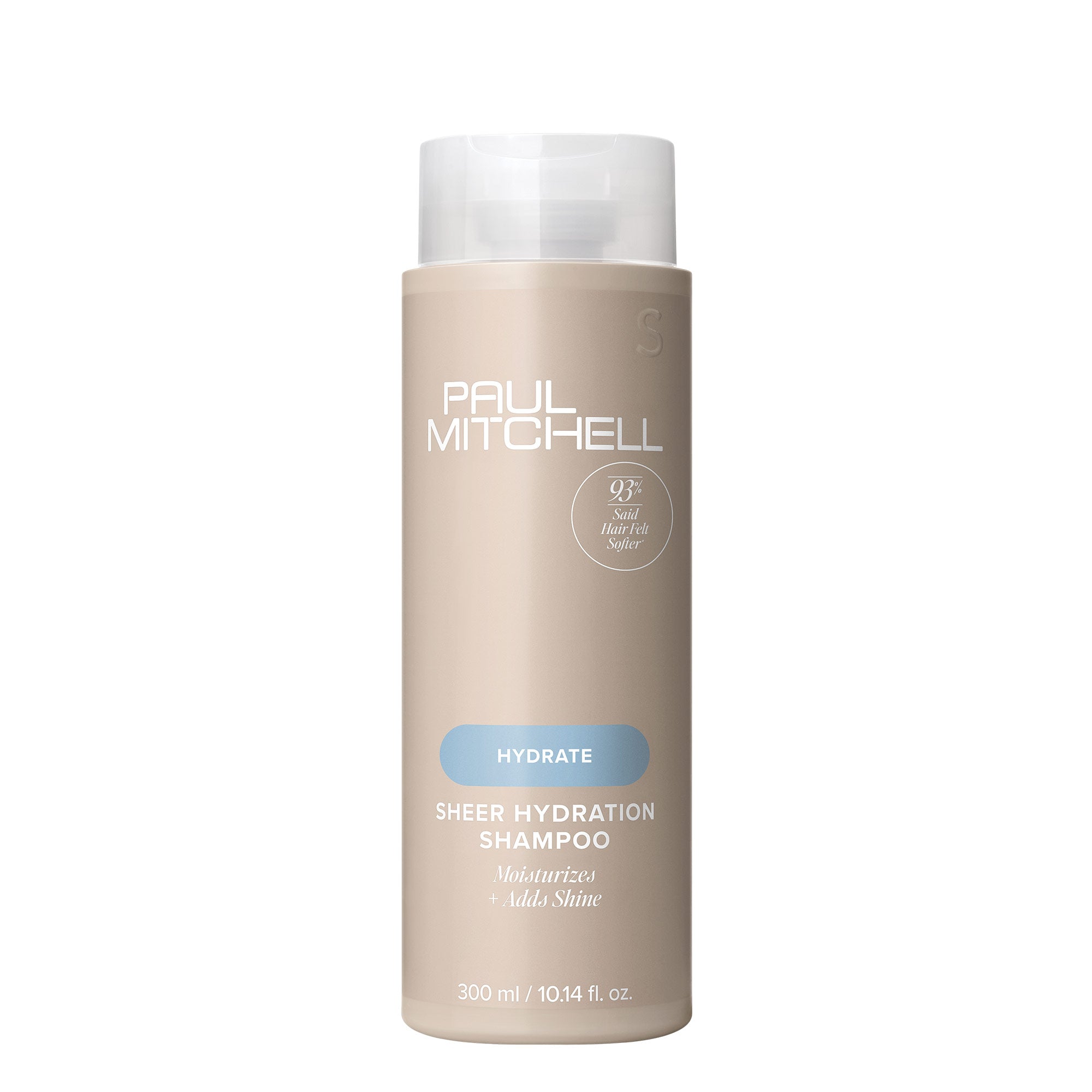 Paul Mitchell Sheer Hydration Shampoo is a moisturizing shampoo that cleanses, moisturizes and adds shine to dry hair.