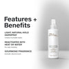 Paul Mitchell Soft Hairspray: light, natural-hold hairspray reactivates with heat or water; gourmand almond fragrance.