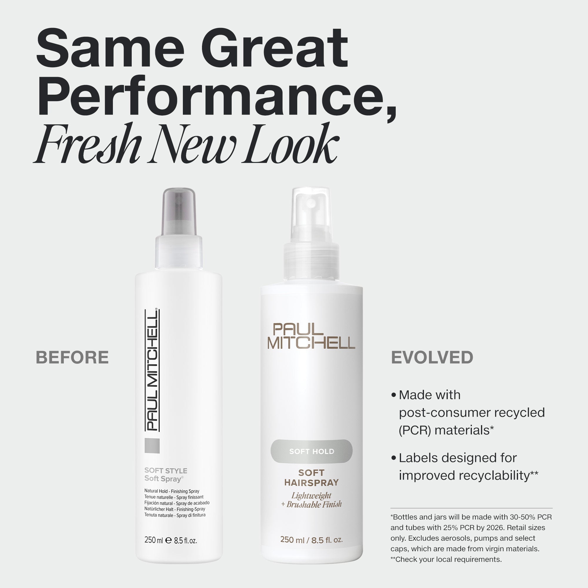 Paul Mitchell Soft Hairspray in new packaging.
