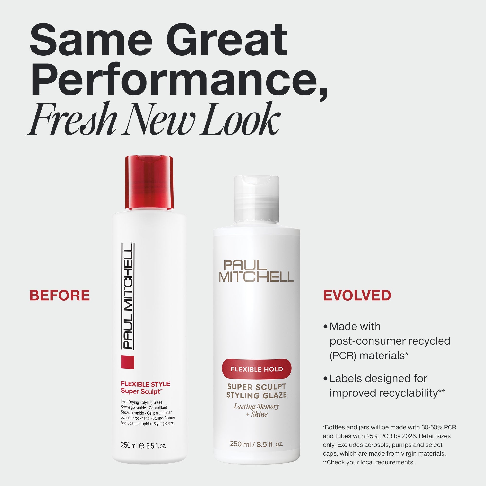 Paul Mitchell Super Sculpt Styling Glaze in new PCR packaging.