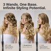 Paul Mitchell Unclipped 3-in-1 Ceramic Interchangeable Curling Wand has wands to create infinite styles.