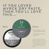MVRCK Dry Paste is now MITCH Dry Paste Texture Clay in new PCR packaging with a graphic that indicates hold level.